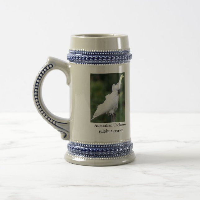 Cockatoo Beer Stein (Left)