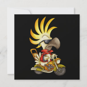 Cockatoo Biker - SRF Invitation