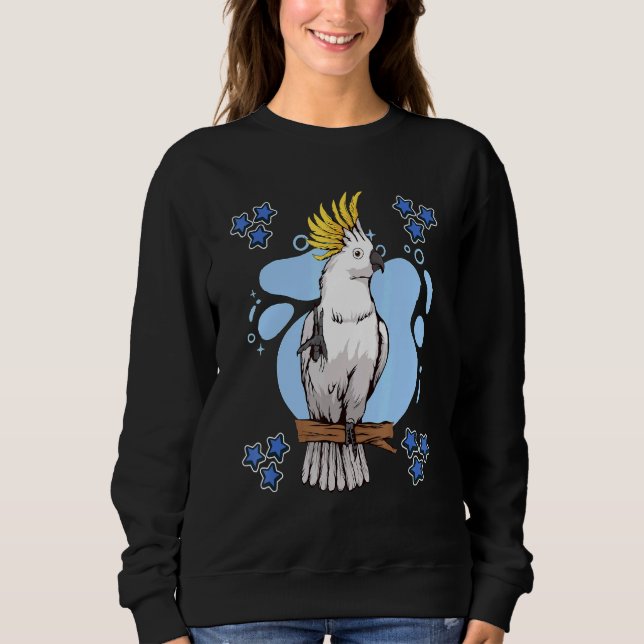 Cockatoo Blue Design Parrot Stuff Cockatoos Sweatshirt (Front)