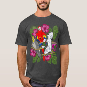 Cockatoo cockatiel flower bird gift parrot boy T-Shirt