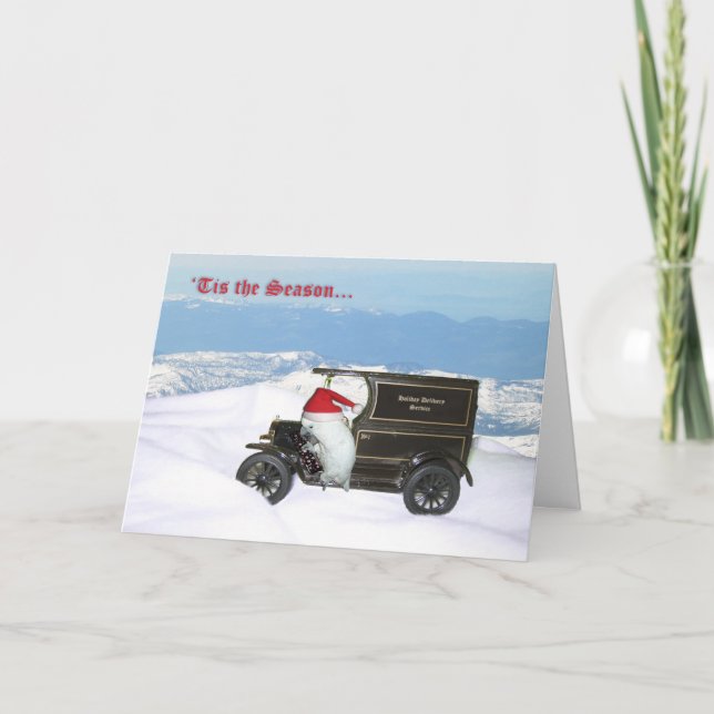 Cockatoo Holiday Delivery Card (Front)