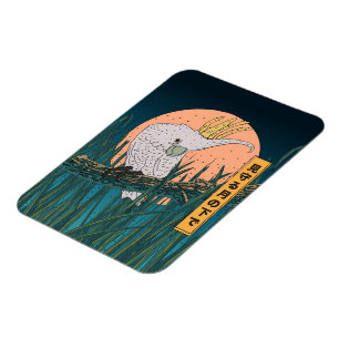 Cockatoo Japanese travel poster Magnet