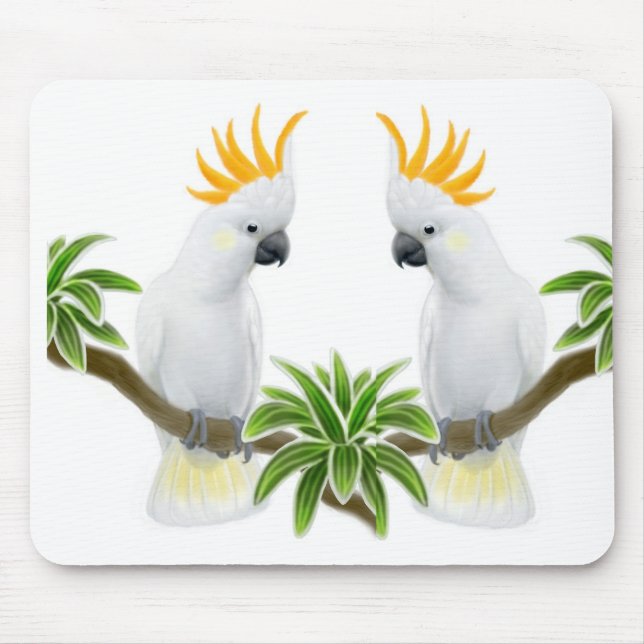 Cockatoo Love Mousepad (Front)