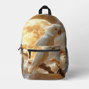 Cockatoo Parrot Fantasy Dreamscape Printed Backpack
