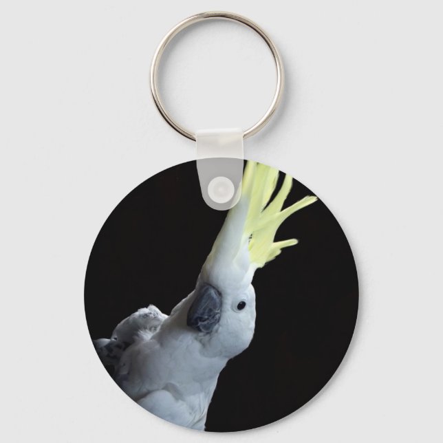 Cockatoo Parrot Key Ring (Front)