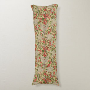 Cockatoo & Pomegranate by Walter Crane Art Nouveau Body Cushion