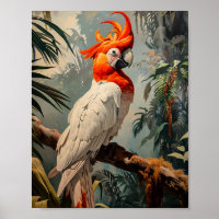 Cockatoo Portrait Vintage