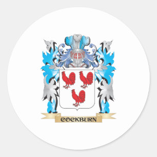 Cockburn Coat of Arms - Family Crest Classic Round Sticker