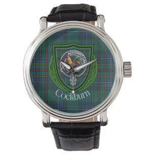 Cockburn Scottish Clan Tartan & Crest Watch