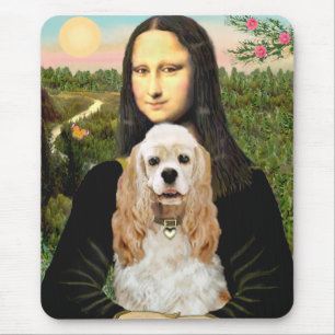 Cocker (Buff) - Mona LIsa Mouse Pad