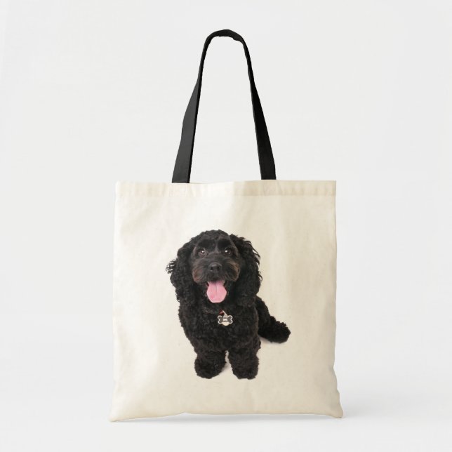 cocker poodle mix puppy  tote bag (Front)