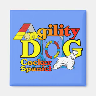 Cocker Spaniel Agility Gifts Magnet