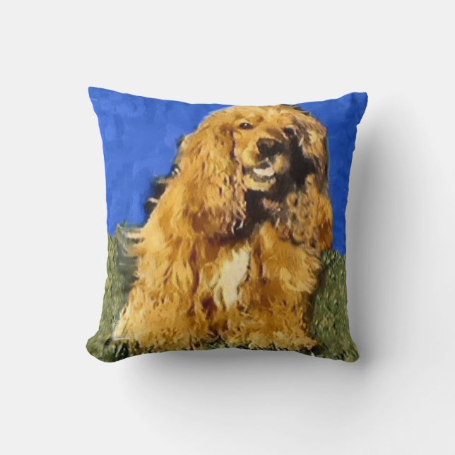 Cocker Spaniel Art Cushion (Front)