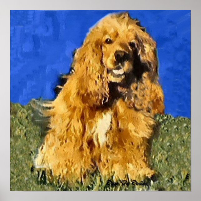 Cocker Spaniel Art Print (Front)