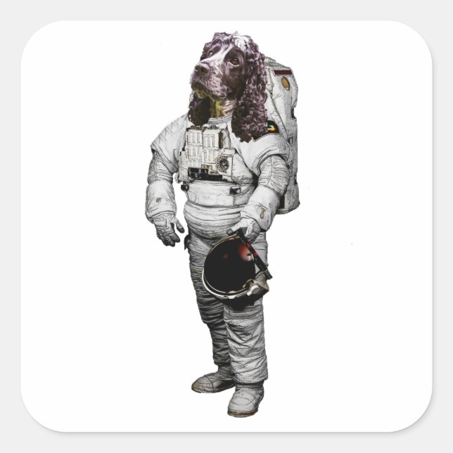 Cocker Spaniel Astronaut Sticker (Front)