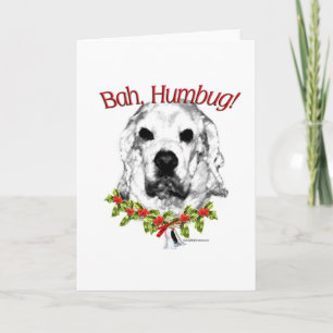 Cocker Spaniel Bah Humbug Holiday Card