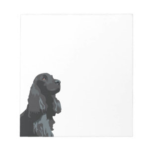 Cocker Spaniel - Black - Basic Breed Templates Notepad