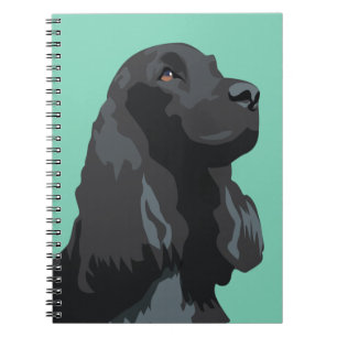 Cocker Spaniel - Black - Basic Breed Templates Spiral Notebook