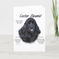 Cocker Spaniel (black) History Design