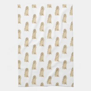 Cocker Spaniel (Blonde Tan Golden) Tea Towel