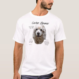 Cocker Spaniel (buff) History Design T-Shirt