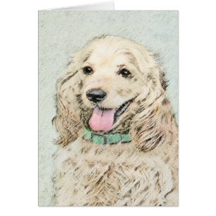 Cocker Spaniel Buff Painting - Original Dog Art
