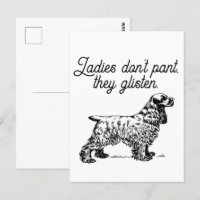 Cocker Spaniel Cartoon with Funny Pet Joke