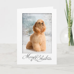Cocker Spaniel Christmas Card