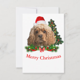 Cocker spaniel Christmas cards