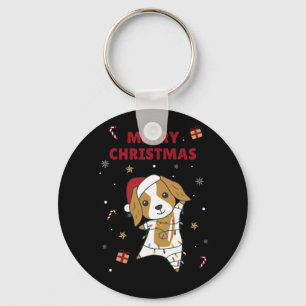 Cocker Spaniel Christmas Dog Winter Animals Dogs Key Ring
