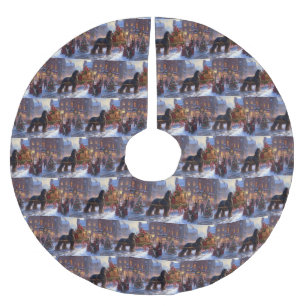 Cocker Spaniel Christmas Festive Season Brushed Polyester Tree Skirt