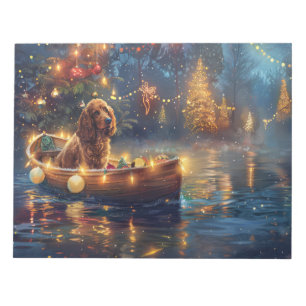 Cocker Spaniel Christmas Festive Voyage Notepad