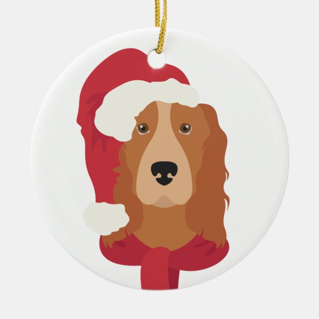 Cocker spaniel Christmas Ornament (Front)