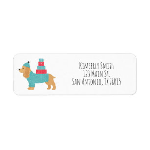 Cocker Spaniel Christmas Return Address