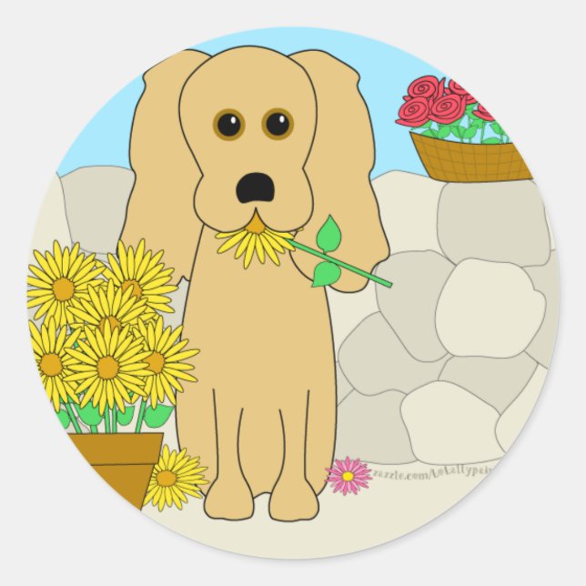 Cocker Spaniel Classic Round Sticker (Front)