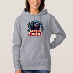 Cocker Spaniel Cockie Zombie Dog Halloween Essenti Hoodie