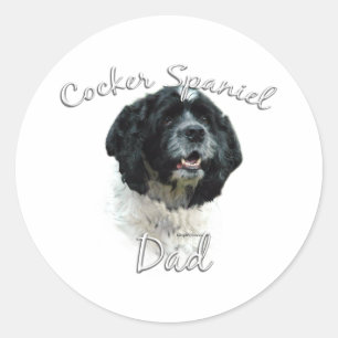 Cocker Spaniel Dad 2 Classic Round Sticker