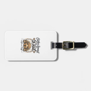 Cocker Spaniel Dad Life Is Ruff Vintage Dog Shirt_ Luggage Tag
