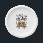 Cocker Spaniel Dad Life Is Ruff Vintage Dog Shirt_ Paper Plate<br><div class="desc">Cocker Spaniel Dad Life Is Ruff Vintage Dog Shirt_1</div>