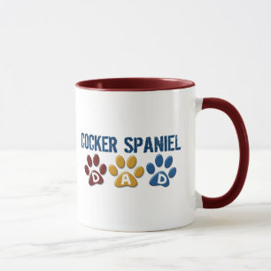 COCKER SPANIEL Dad Paw Print 1 Mug