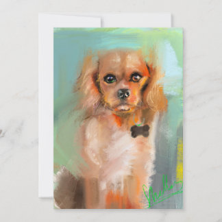 Cocker-spaniel Digital Art Card by Shelley