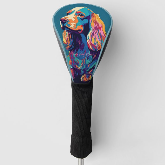 Cocker Spaniel Dog 001 - Bruno Pokopen Golf Head Cover (Front)