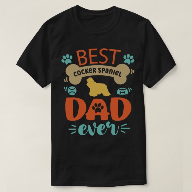 Cocker Spaniel Dog 1 T-Shirt (Design Front)