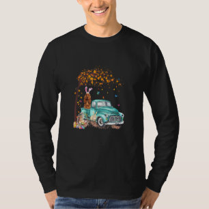 Cocker Spaniel Dog Bunny Truck Eggs Hunt Tree East T-Shirt