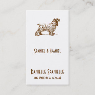 Cocker Spaniel Dog Business Card