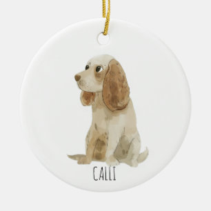 Cocker Spaniel dog Ceramic Tree Decoration