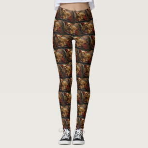 Cocker Spaniel Dog Christmas Festive Leggings