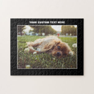 Cocker Spaniel Dog Custom Jigsaw Puzzle