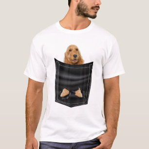Cocker Spaniel Dog Cute Dog Pocket Dog Lovers Gift T-Shirt