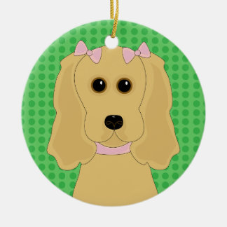 Cocker Spaniel Dog Design Christmas Ornament